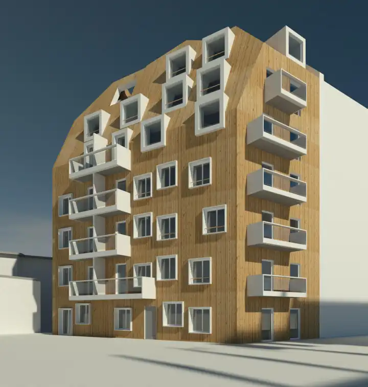 Mehrgeschossiges Gartenhaus in Berlin-Kreuzberg Mehrgeschossiges Gartenhaus in Berlin-Kreuzberg